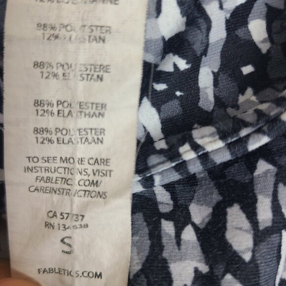 Fabletics Leggings Grey Mesh Size‎ Small Design Mesh Panel Activewear Stretch - Picture 6 of 9